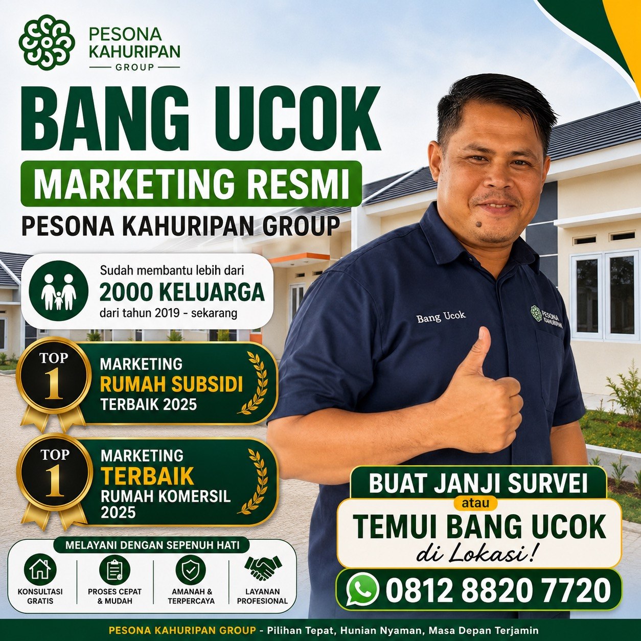 Bang Ucok, marketing resmi Pesona Kahuripan Group