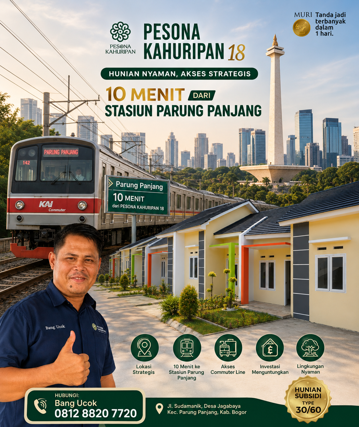 10 Menit ke Stasiun KRL Parung Panjang - Pesona Kahuripan 18